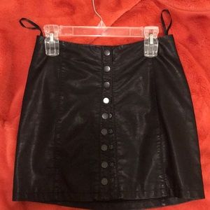 Fake leather skirt from free people